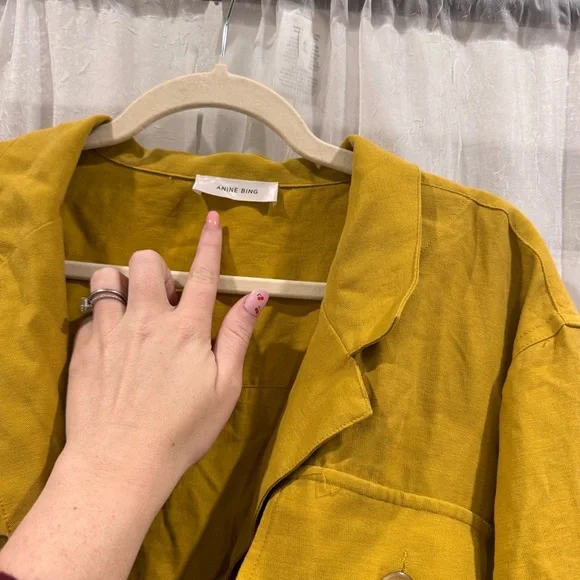 Anine Bing Coat / Jacket Sz L No Belt - Picture 4 of 6